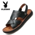 Playboy sandal nam 2018 hè mới bằng da nam giày đi biển đế dày đế chống trượt và dép nam giày bitis nam Sandal