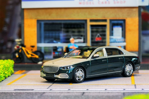 Почти Реал 1:64 Mibach S680 Думб Черный Серебристый Серый Сплав Модель Индивидуальное Издание AR