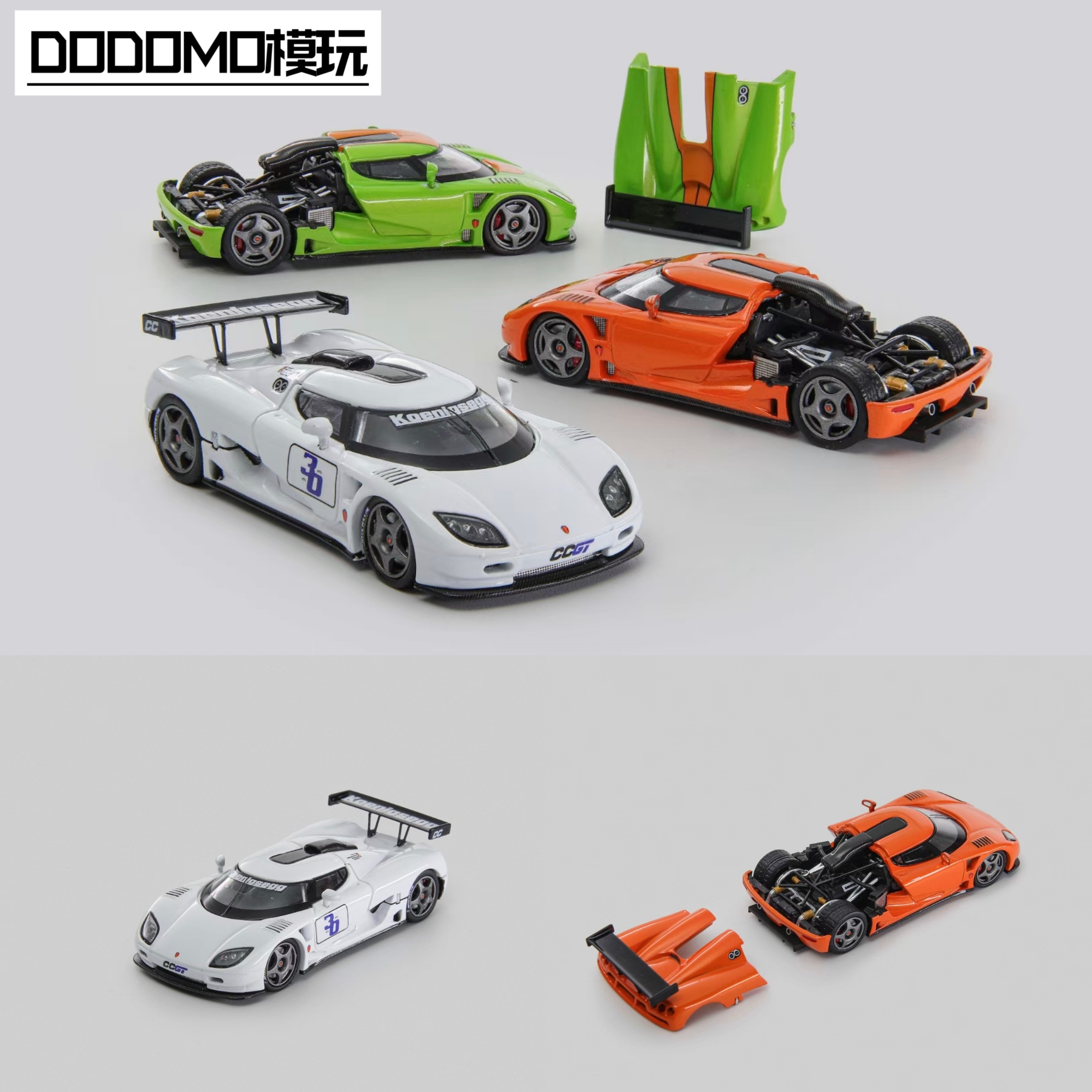 オートボッツモデルズ 1:64 ケーニグセグ CCGT エンジンフード開閉 新品 Autobots model 1/64 ケーニグセグ Koenigsegg CCGT Orange