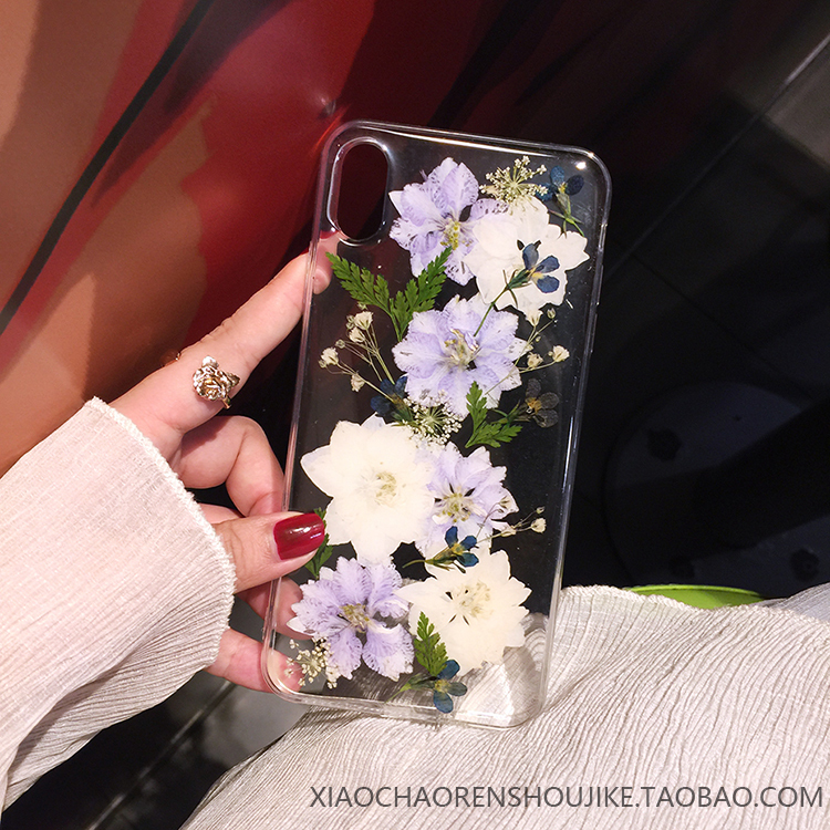 Preserved Flowers Real Dried Flowers 13 Suitable for Iphone17/16/15/14/13/12/11 Pro Max Flower Phone Case X/Xs/Xr/Xsmax/7P/8P/16E
