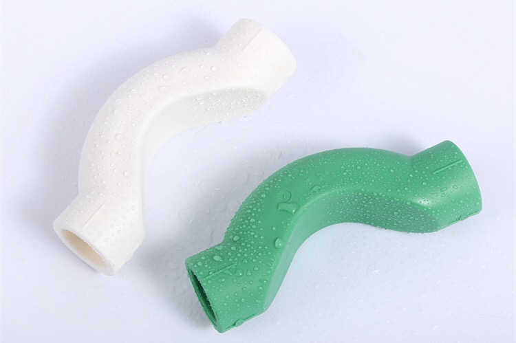 Great Star PPR Tube 45 ° Elbow Straight Bend Twill Bend Pipe Fittings White Green 20 20 25 32