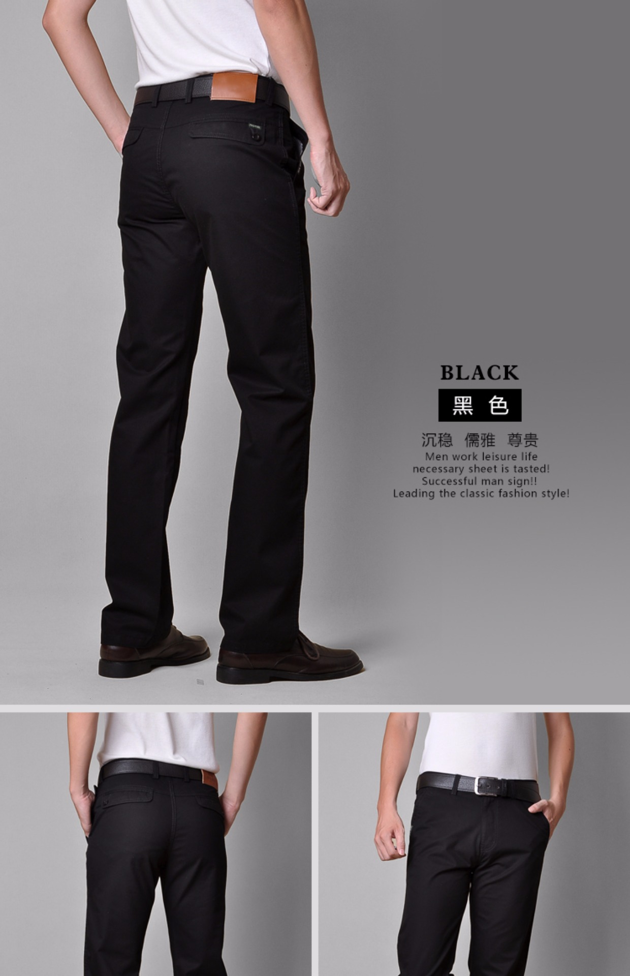 Quần âu NIANJEEP Jeep Shield Men kaki cotton cotton thẳng nam quần dài mùa xuân và hè dụng cụ quần ống suông nam