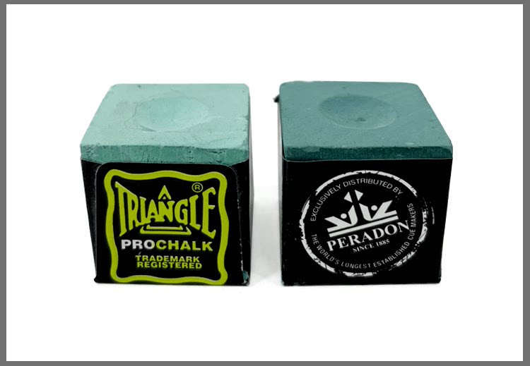 Мел для кия 职业三角巧粉prochalk台球杆巧克粉斯诺克大头小九球桌球枪粉壳粉