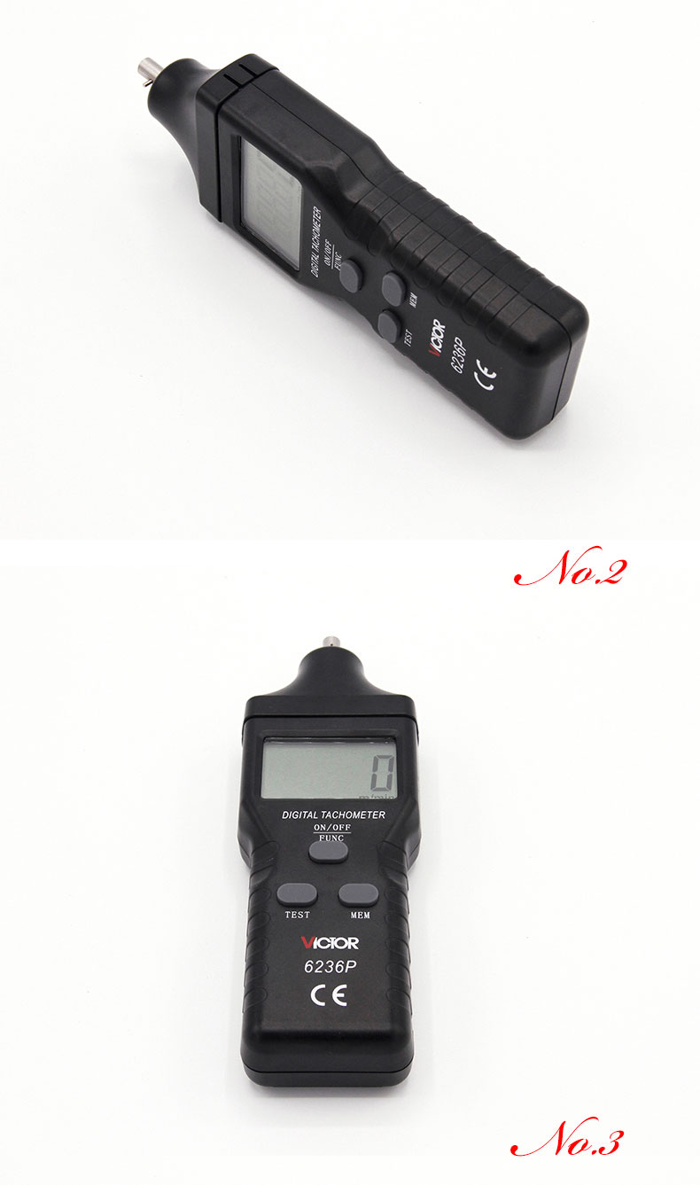 VC6236P Non-contact/contact Dual-use Wire SPeed Tachometer Photoelectric SPeedometer Tachometer