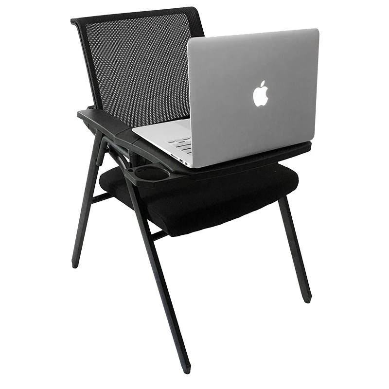 Folding training chair with table backrest integrated table and chair staff meeting student conference room chair with folding writing board