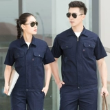 Хлопковый летний длинный комбинезон, нарукавники, мужской износостойкий комплект, короткий рукав