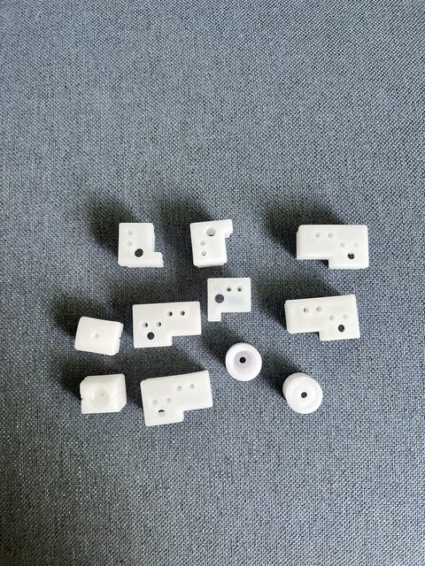 Printed aluminum frame positioning plastic rubber plug head