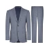 Lite Reda130 len hai mảnh phù hợp với nam xám kẻ sọc mỏng phù hợp với kinh doanh phù hợp với - Suit phù hợp