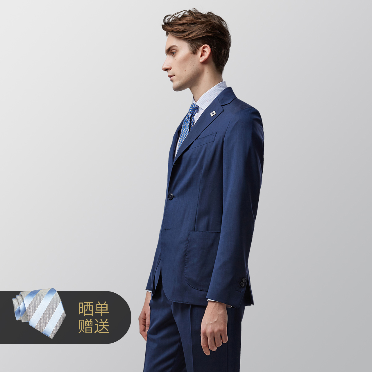 Pitti blogger ngồi trên Lardini cho Casual Suit Chống Nếp Nhăn Bằng Creations nam