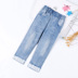 Cô gái quần jeans 12 tuổi quần ngựa 15 7 phút quần 10 trẻ em giữa 9 trẻ em quần jean quần short 8 mùa hè mỏng. 