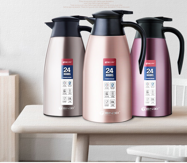 Sky Delight Insulated Kettle Home Insulation Bottle Large Capacity Hot Water Bottle Stainless Steel Warm Bottle Warm Bottle Open Kettle Insulation Pot