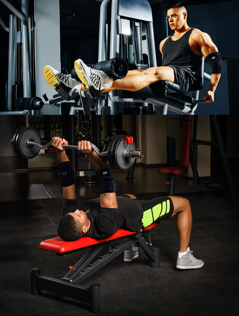 AQ khuỷu tay bóng rổ cầu lông đi xe đạp băng ghế dự bị thể thao chuyên nghiệp nam khớp bong gân thiết bị thể dục nhiệt găng tay chống nắng nam