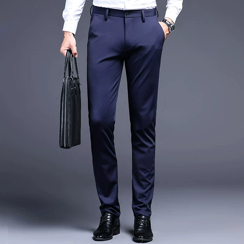 Осенние штаны для отдыха, мужской пиджак классического кроя, облегающий крой, свободный прямой крой