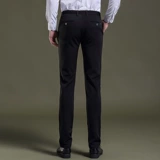 Осенние штаны, черный пиджак классического кроя, свободный прямой крой, облегающий крой