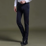 Осенние штаны, черный пиджак классического кроя, свободный прямой крой, облегающий крой