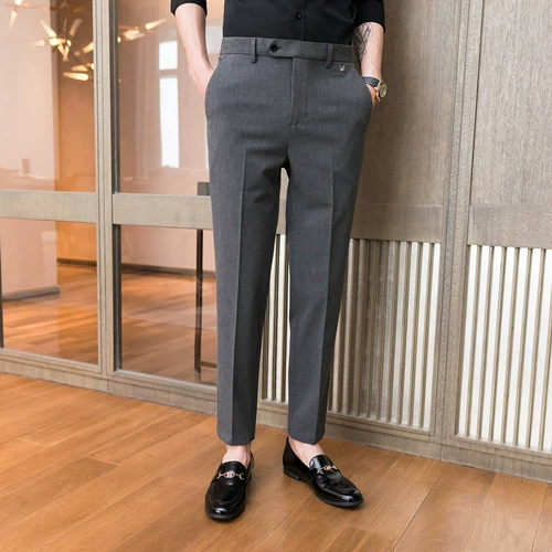 Трендовые штаны, осенний пиджак классического кроя, в корейском стиле