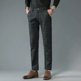 Демисезонные шерстяные штаны, костюм, свободный прямой крой