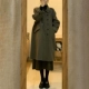 Зеленый высококачественный ретро костюм, шерстяное пальто, зимнее зеленое летнее платье, куртка, в британском стиле, увеличенная толщина, изысканный стиль