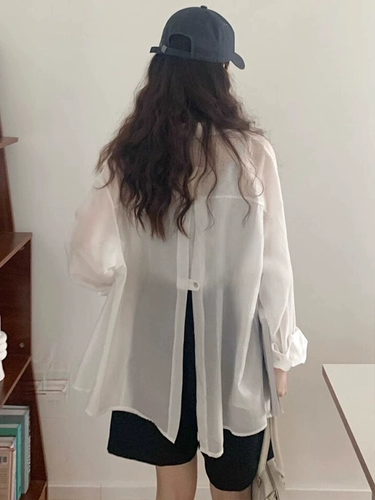 Рубашка, элитная куртка, летний кардиган, защита от солнца, подходит для подростков, свободный крой