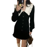 Платье, мини-юбка, юбка, французский стиль, изысканный стиль, подходит для подростков