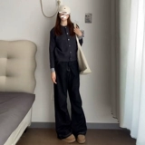 Цветной свитер, осенний кардиган, куртка, демисезонный трикотажный комплект, изысканный стиль