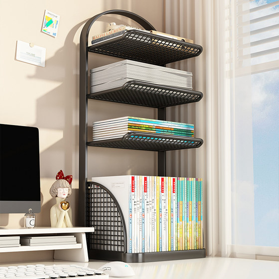 
Subject classification layered bookshelf desktop storage shelf student desk table storage storage cabinet household bookcase simple
