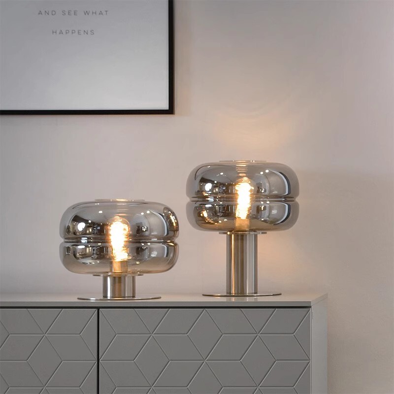 Designer Decorative Glass Light Luxury Table Lamp Model Room Bedroom Bedside Lamp Modern Creative Living Room High-End Table Lamp Designer Decorative Glass Light Luxury Table Lamp Model Room Bedroom Bedside Lamp Modern Creative Living Room High-End Table Lamp