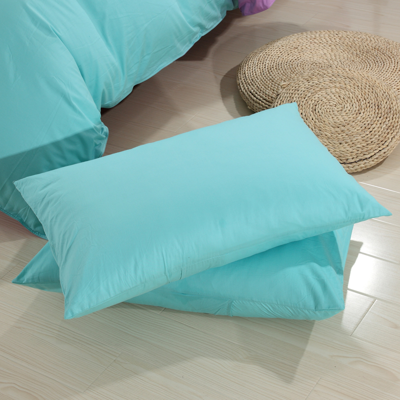 Vỏ gối bằng cotton nguyên chất Màu cotton dày 48 * 74 Bộ vỏ gối đơn có thể được tùy chỉnh - Gối trường hợp gối chống trào ngược babymoov