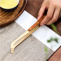 Bronze Tea Clip Flowers Pear Wood Tea Clip Day Style Home Utilita Tea With Tweezers Tea Cup Clamp Tea Set Accessories Black Sandalwood