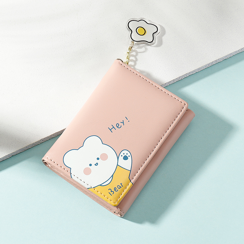 2025 New Short Wallet for Women, Cute for Kids, Girls, Students, Fashionable Thin Wallet for Girls, Girly Style, Korean