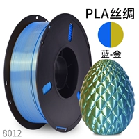 Шелк двухцветный [синий золотой] новый цвет