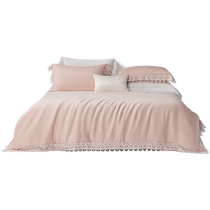 Mercury Home Textiles 100S Tencel™ Lyocell four-piece satin light luxury cool set summer sheet quilt cover