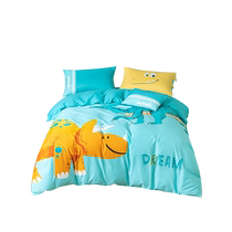 Mercury Home Textiles Class A Antibacterial Cotton Four-piece Dormitory Set Childrens Cartoon Three-piece Set Sheets and Quilt Covers Bedding