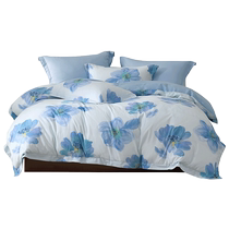 Mercury Home Textiles Cotton Four-piece Set 100% Cotton Set Printed Quilt Cover Sheets Home Double Bedding 24 New Products