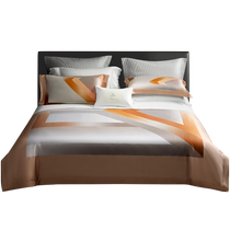 Mercury Home Textiles 100S long-staple cotton four-piece satin set light luxury bed sheet quilt cover high-end bedding 24 years new product