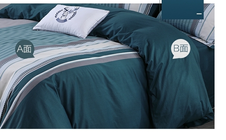 Mercury Home Dệt Cotton Bộ đồ giường bốn mảnh Bắc Âu Bộ Cotton Jerde Thu và Đông Sản phẩm mới - Bộ đồ giường bốn mảnh bộ chăn ga gối lụa satin