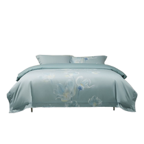 Mercury Home Textiles 60S long-staple cotton four-piece cotton set satin light luxury home sheets quilt cover bedding