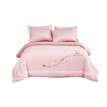 Mercury Home Textiles long-staple cotton four-piece set for children mothers and infants Class A antibacterial and hypoallergenic set satin sheets and quilt covers.