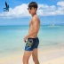 Quần bơi nam Sanqi, võ sĩ, thắt lưng thấp, thiết bị bơi, thời trang, thủy triều, kích thước lớn, người lớn, spa lỏng lẻo, áo tắm nam