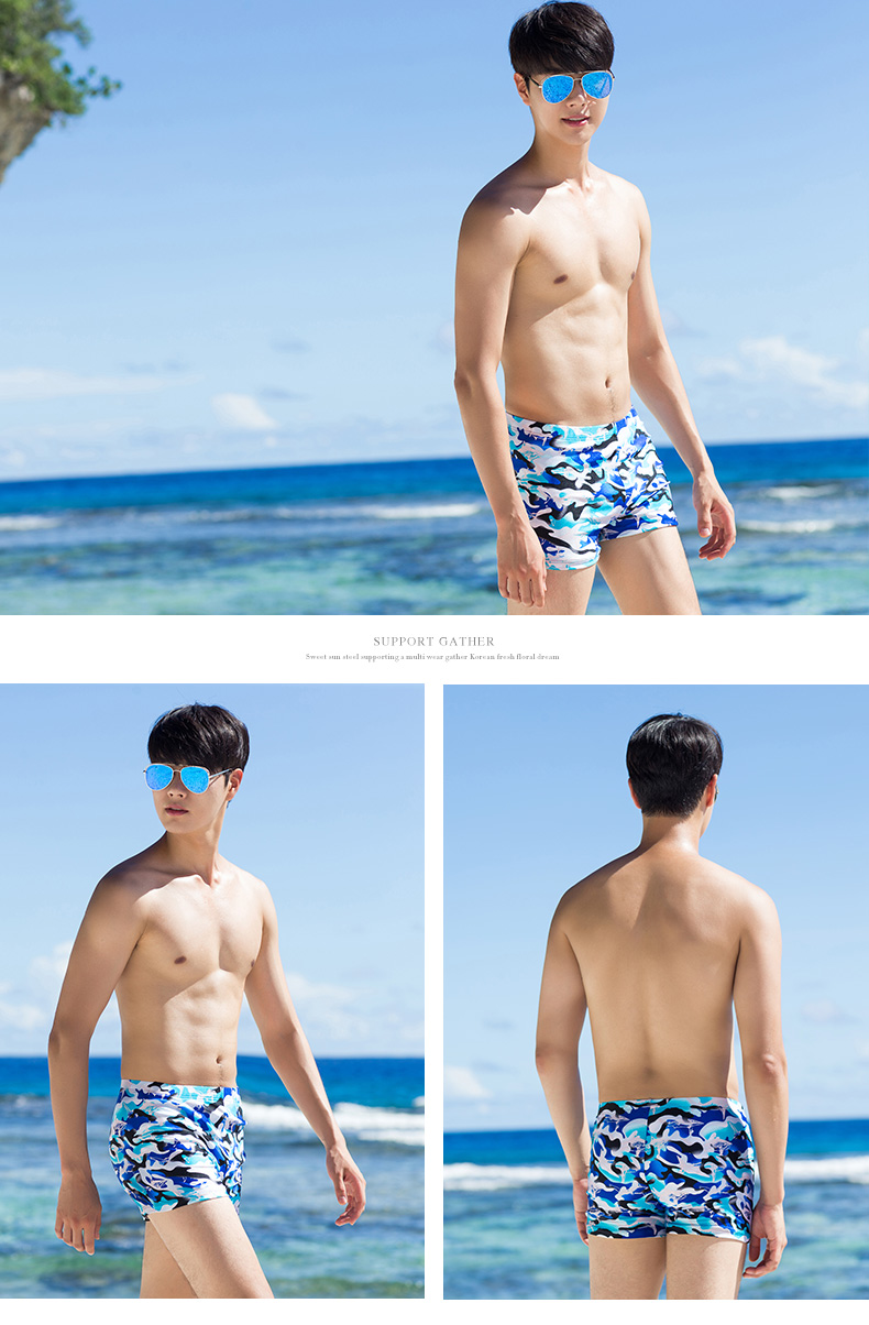 Đồ bơi nam Sanqi, boyshort, thể thao đua xe, size lớn, thời trang chuyên nghiệp dành cho người lớn, phân bón, tăng, áo tắm suối nước nóng quần bơi nam sexy