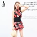 Ba mảnh lẻo một mảnh thép tấm ngực nhỏ tập hợp áo tắm bảo thủ nữ che bụng là mỏng cỡ lớn áo tắm suối nước nóng Hàn Quốc - Bộ đồ bơi One Piece đồ bơi liền thân dài tay Bộ đồ bơi One Piece