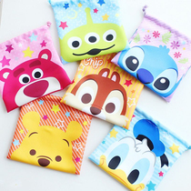 Cute Cartoon Donald Duck corset pocket drawing bag small cloth bag storage bag small mini closing portable ins