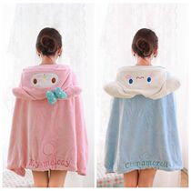 Cartoon white dog lazy blanket air conditioning blanket office nap blanket blanket cloak Cape student can wear