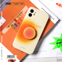 LIVECASE applies Apple 11 phone shell minimalist around iphone13promax gradient orange 12 new soft ins