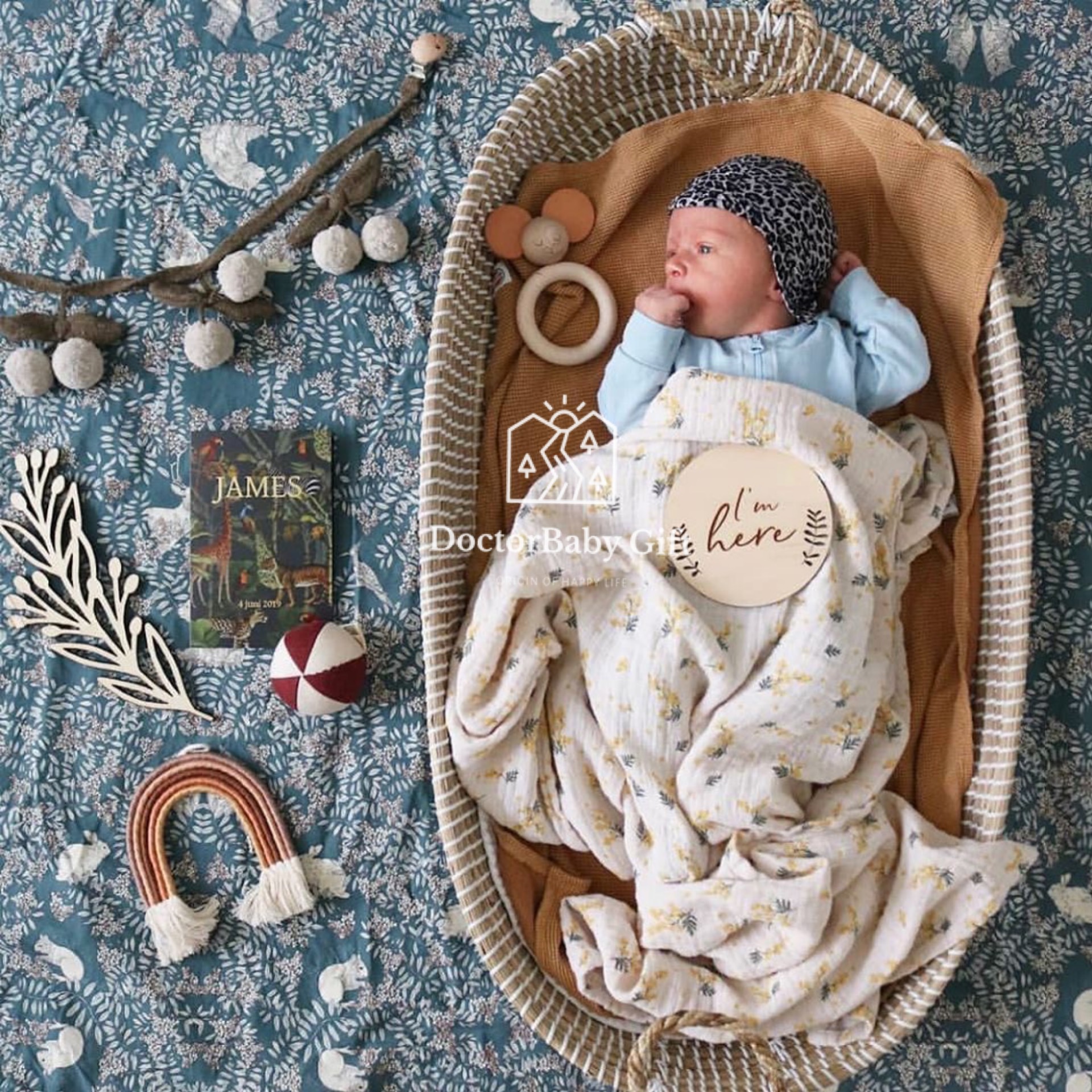 ▲Swedish garbofriends baby baby gauze towel fresh forest lactation multi-purpose