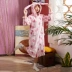 Phiên bản Hàn Quốc của lông cừu san hô váy ngủ nữ mùa đông dễ thương công chúa tai thỏ flannel đồ ngủ dày phim hoạt hình nhà dịch vụ dài vay cotton Đêm đầm