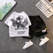 South Korea ins children's clothing boys short sleeve suit summer 2021 new net red two-piece handsome summer dress foreign tide 3