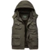 Xe jeep nhiều túi vest nam vest cotton chụp ảnh ngoài trời áo khoác phóng viên giản dị áo khoác đông nam Áo vest cotton