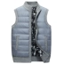 Long Hao Jeep thậm chí vest nam mùa thu và mùa đông cha cộng với áo nhung cotton dày bên ngoài vest vest cũ khoác vest nam Áo vest cotton