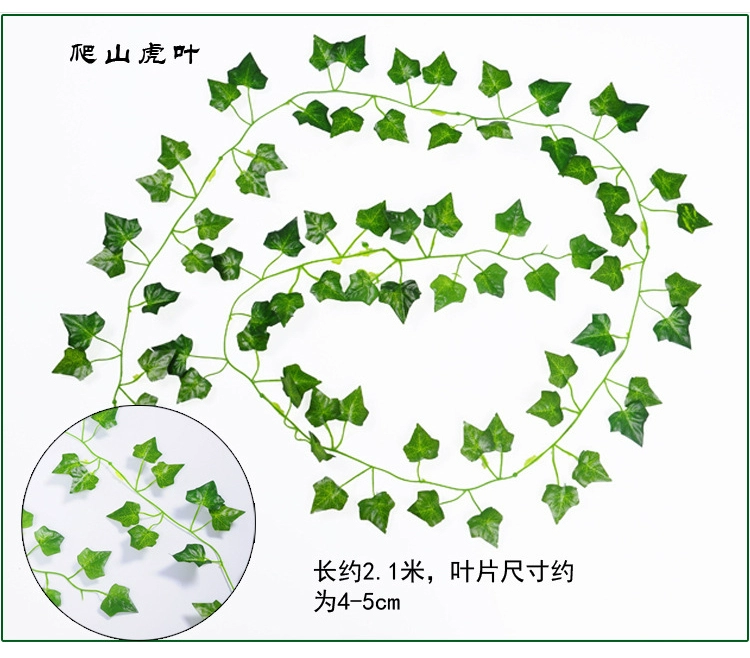 Mô phỏng mây lá giả lá ống nước trang trí cây củ cải xanh nhựa cây nho hoa treo tường lá xanh hoa giả - Hoa nhân tạo / Cây / Trái cây
